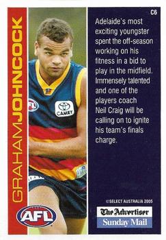 2005 Select The Advertiser-Sunday Mail AFL - Select 12 (Adelaide Crows) #6 Graham Johncock Back